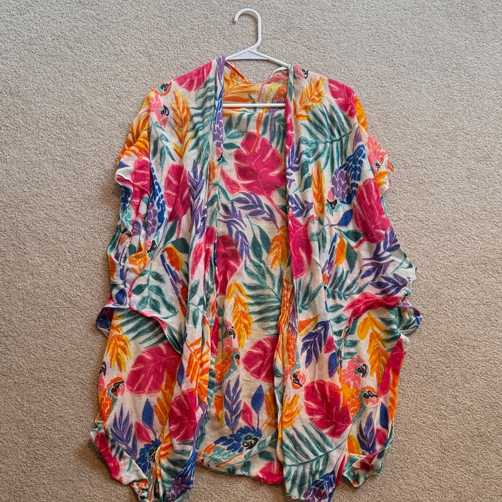 🚨5/$25!!! Do Everything in Love Multicolor Floral Swim Coverup